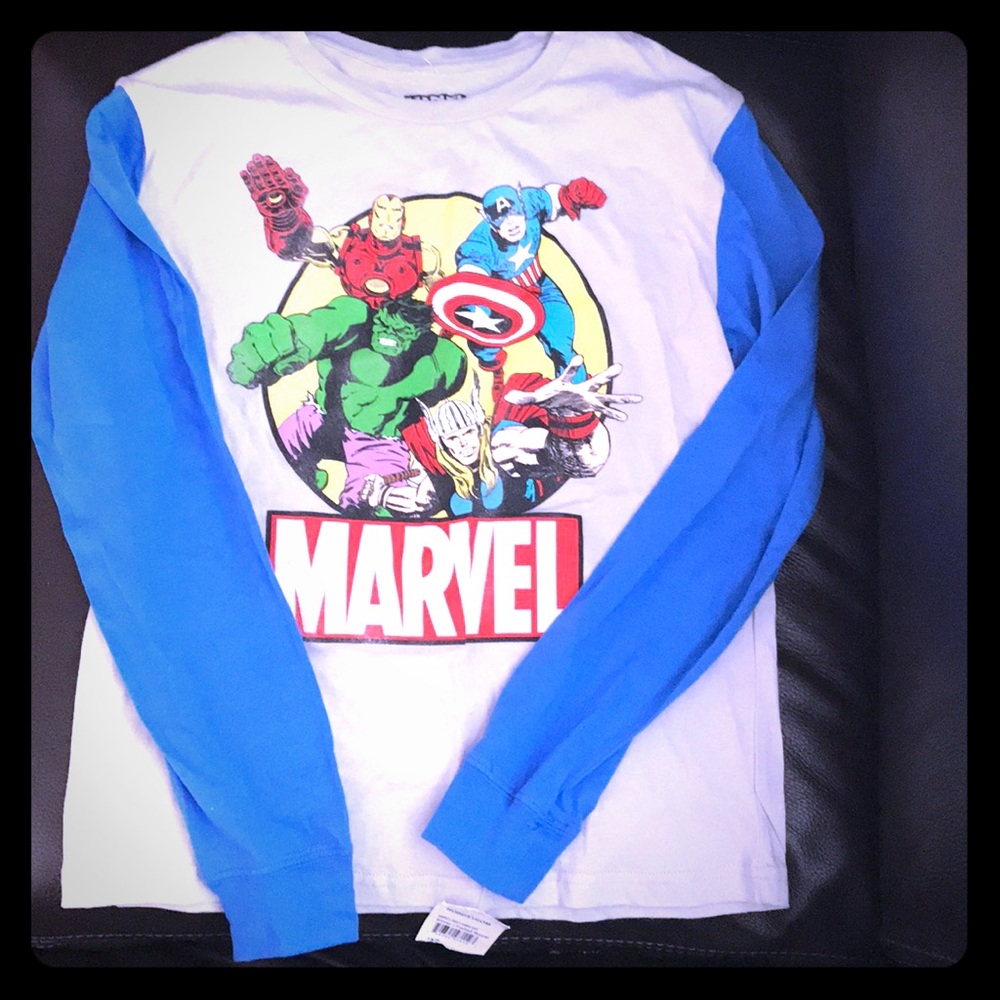 Marvel Comics Boys 7X long tee